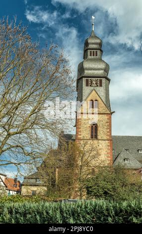 L'église paroissiale de Saint Peter et Paul, Hofheim am Taunus Banque D'Images