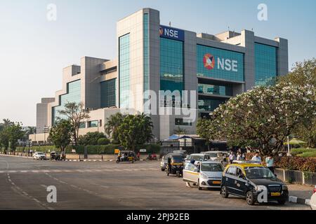 Bâtiment de la Bourse nationale du complexe Bandra Kurla à Mumbai, Maharashtra, Inde. Banque D'Images