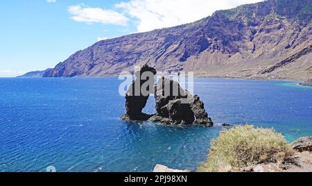 Paysage de l'île El Hierro, îles Canaries, Espagne, Europe Banque D'Images