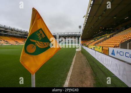 Norwich, Royaume-Uni. 01st avril 2023. Vue générale du stade lors du match de championnat Sky Bet Norwich City vs Sheffield United à Carrow Road, Norwich, Royaume-Uni, 1st avril 2023 (photo d'Arron Gent/News Images) à Norwich, Royaume-Uni, le 4/1/2023. (Photo par Arron Gent/News Images/Sipa USA) crédit: SIPA USA/Alay Live News Banque D'Images