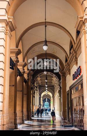 Arcade à la Piazza della Repubblica à Florence, Italie Banque D'Images