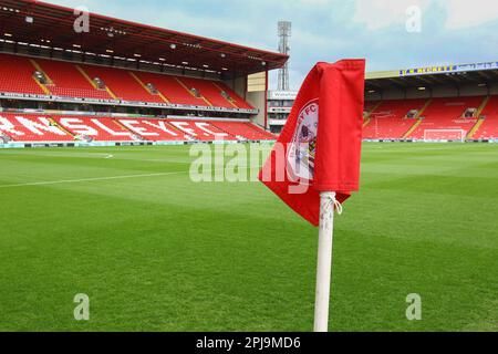 Oakwell Stadium, Barnsley, Angleterre - 1st avril 2023 vue générale du stade - avant le match Barnsley v Morecambe, Sky Bet League One, 2022/23, Oakwell Stadium, Barnsley, Angleterre - 1st avril 2023 crédit: Arthur Haigh/WhiteRosePhotos/Alamy Live News Banque D'Images