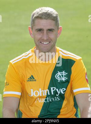 Pierre Olly de Notts Outlaws lors de la journée médiatique à Trent Bridge, Nottingham. Date de la photo: Mercredi 22 mars 2023. Banque D'Images