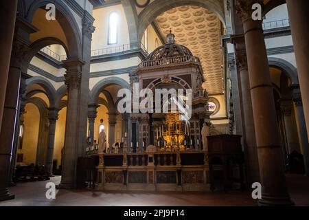 Eglise Santo Spirito dans l'Oltrarno, Florence Banque D'Images