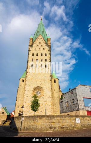 Paderborn: Cathédrale Paderborn dans la forêt de Teutoburg, Nordrhein-Westfalen, Rhénanie-du-Nord-Westphalie, Allemagne Banque D'Images