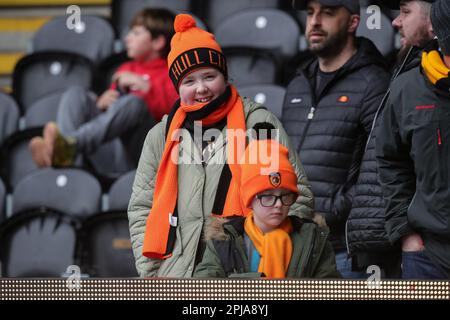 Hull, Royaume-Uni. 01st avril 2023. Hull City Supporters in Good Spirit lors du match de championnat Sky Bet Hull City vs Rotherham United au MKM Stadium, Hull, Royaume-Uni, 1st avril 2023 (photo de James Heaton/News Images) à Hull, Royaume-Uni le 4/1/2023. (Photo de James Heaton/News Images/Sipa USA) crédit: SIPA USA/Alay Live News Banque D'Images