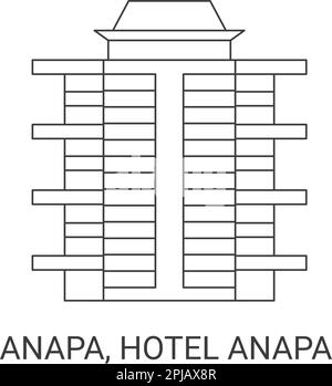 Russie, Anapa, Hôtel Anapa Voyage illustration vecteur Illustration de Vecteur