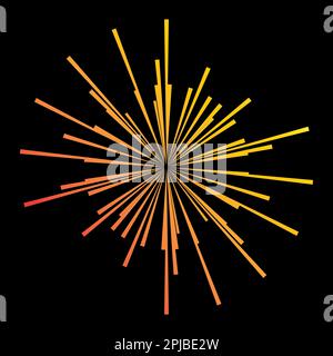 Logo d'illustration vectoriel d'icône de feu d'artifice Banque D'Images