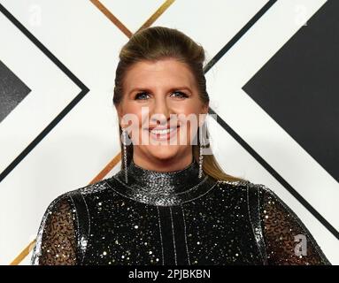 Photo du dossier datée du 21/12/22 de Rebecca Adlington sur le tapis rouge avant les Prix de personnalité de l'année 2022 de la BBC Sports, qui se sont tenus à MediaCity UK, Salford. Deux personnes ont souffert de difficultés respiratoires après une fuite chimique dans une piscine appartenant à l'ancienne championne olympique Rebecca Adlington. Date de publication : samedi 1 avril 2023. Banque D'Images