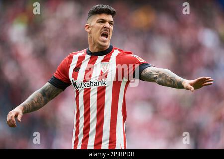 Ander CAPA of Athletic Club pendant le match de la Liga entre Athletic Club et Getafe CF a joué au stade San Mames sur 01 avril 2023 à Bilbao, Espagne. (Photo de Cesar Ortiz / PRESSIN) Banque D'Images