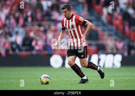 Dani Vivian du Club Athlétique lors du match de la Liga entre le Club Athlétique et Getafe CF a joué au stade San Mames sur 01 avril 2023 à Bilbao, en Espagne. (Photo de Cesar Ortiz / PRESSIN) Banque D'Images