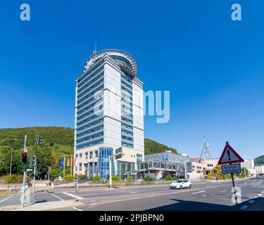 Suhl: City Hotel, Congress Centrum Suhl (CCS) dans la forêt de Thuringe, Thüringen, Thuringe, Allemagne Banque D'Images