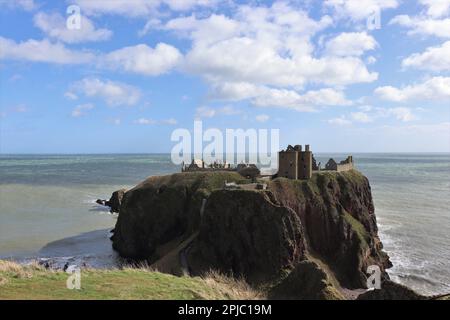 Château de Dunottar, près de Stonehaven, Aberdeenshire, Écosse Banque D'Images