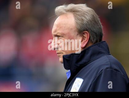 Huddersfield, Royaume-Uni. 1st avril 2023. Neil Warnock, directeur de Huddersfield, lors du match de championnat Sky Bet au stade John Smith, Huddersfield. Crédit photo à lire: Gary Oakley/Sportimage crédit: Sportimage/Alay Live News Banque D'Images