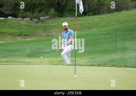 01 avril 2023: Chris Kirk en action troisième tour à l'Open de Valero Texas, TPC San Antonio Oaks course. San Antonio, Texas. Mario Cantu/CSM(Credit image: © Mario Cantu/Cal Sport Media) Banque D'Images