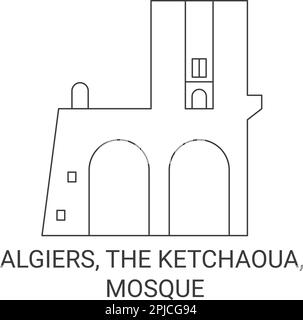 Alger, la Ketchaoua, mosquée Voyage repère illustration vecteur Illustration de Vecteur