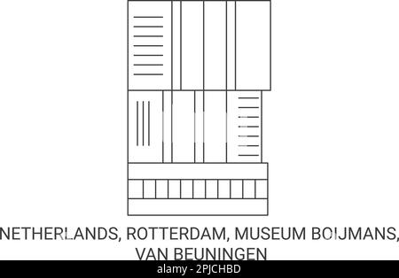 Pays-Bas, Rotterdam, Musée Boijmans, Van Beuningen Voyage repère illustration vecteur Illustration de Vecteur