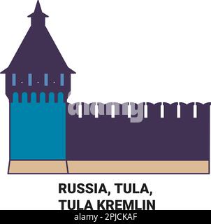 Russie, Tula, Tula Kremlin Voyage illustration vectorielle historique Illustration de Vecteur
