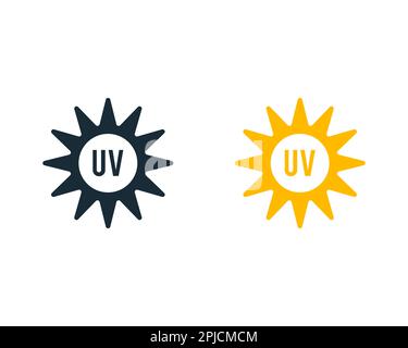 Ultraviolet Sunburn Solar icône Vector logo modèle Illustration Design Illustration de Vecteur