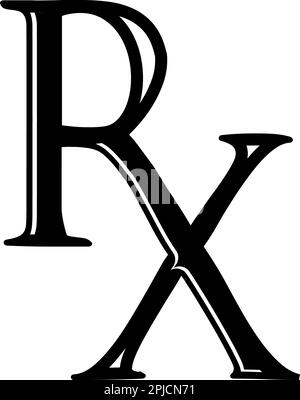 RX Letter Medical Icon Vector logo modèle Illustration Design Illustration de Vecteur