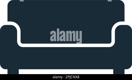 Canapé Couch icône Vector logo Template Illustration Design Illustration de Vecteur