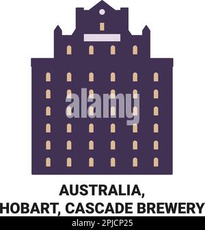 Australie, Hobart, Cascade Brewery voyage illustration vectorielle Illustration de Vecteur