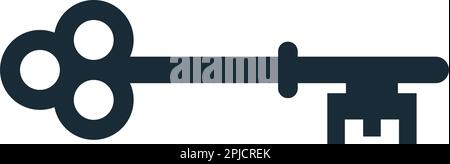 Icône clé Vector logo Template Illustration Design Illustration de Vecteur