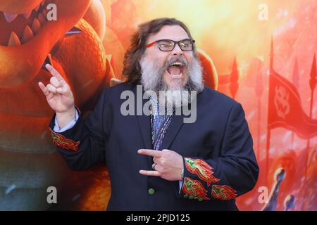 Los Angeles, États-Unis. 02nd avril 2023. Jack Black au Super Mario Bros. Projection spéciale du film au Regal LA Live, Los Angeles, CA, 1 avril 2023. Crédit photo: Joseph Martinez/PictureLux crédit: PictureLux/The Hollywood Archive/Alamy Live News Banque D'Images
