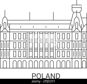 Pologne, D, illustration du vecteur de repère de voyage Illustration de Vecteur