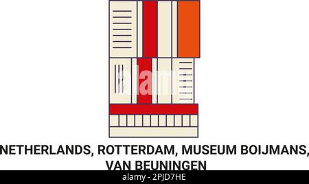 Pays-Bas, Rotterdam, Musée Boijmans, Van Beuningen Voyage repère illustration vecteur Illustration de Vecteur