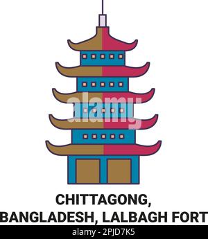 Bangladesh, Chittagong, Lalbagh fort Voyage illustration vecteur Illustration de Vecteur