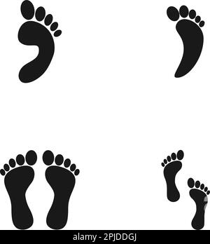 illustration vektor du logo human footprint Illustration de Vecteur