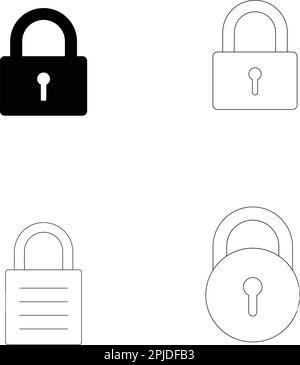 icône de cadenas vektor illustration design Illustration de Vecteur