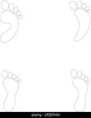 illustration vektor du logo human footprint Illustration de Vecteur