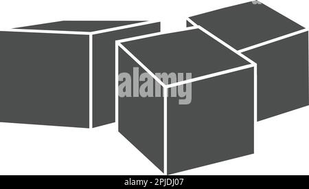 icône de la butte de sucre dans le motif d'illustration de versement Illustration de Vecteur