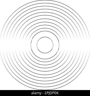 modèle vectoriel d'icône de cd ou de dvd Illustration de Vecteur