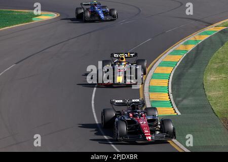 Melbourne, Australie. 02nd avril 2023. Valtteri Bottas (fin) Alfa Romeo F1 équipe C43. 02.04.2023. Championnat du monde Formula 1, Rd 3, Grand Prix d'Australie, Albert Park, Melbourne, Australie, jour de la course. Le crédit photo doit être lu : images XPB/Press Association. Crédit : XPB Images Ltd/Alamy Live News Banque D'Images