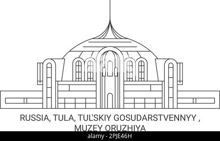 Russie, Tula, Tull'skiy Gosudarstvennyy , Muzey Oruzhiya Voyage repère illustration vecteur Illustration de Vecteur