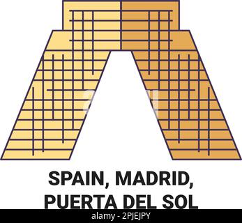 Espagne, Madrid, Puerta Del sol Voyage illustration vecteur Illustration de Vecteur