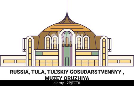 Russie, Tula, Tull'skiy Gosudarstvennyy , Muzey Oruzhiya Voyage repère illustration vecteur Illustration de Vecteur