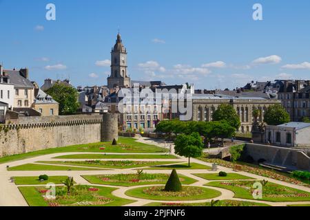 Les remparts médiévaux de vannes Banque D'Images