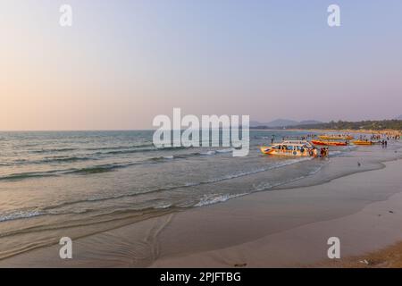 Murudeshwar Beach (Ville côtière de Karnataka, Inde) Banque D'Images