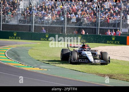 Melbourne, Australie. 02nd avril 2023. 2 avril 2023, Albert Park, Melbourne, FORMULE 1 ROLEX GRAND PRIX D'AUSTRALIE 2023 Nyck de Vries (NLD), Scuderia AlphaTauri crédit: dpa/Alamy Live News Banque D'Images