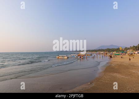 Murudeshwar Beach (Ville côtière de Karnataka, Inde) Banque D'Images