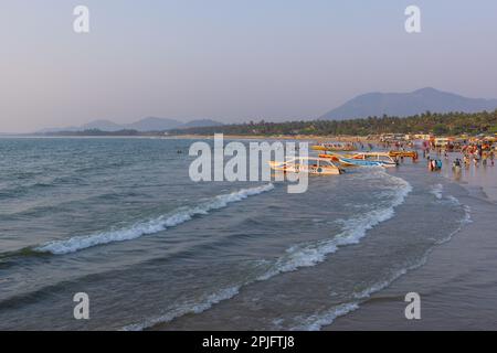 Murudeshwar Beach (Ville côtière de Karnataka, Inde) Banque D'Images