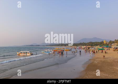 Murudeshwar Beach (Ville côtière de Karnataka, Inde) Banque D'Images