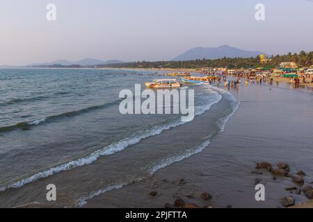 Murudeshwar Beach (Ville côtière de Karnataka, Inde) Banque D'Images