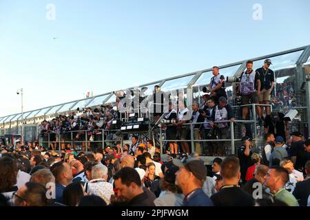 Melbourne, Australie. 02nd avril 2023. 2 avril 2023, Albert Park, Melbourne, FORMULE 1 ROLEX GRAND PRIX D'AUSTRALIE 2023 les photographes attendent le podium Credit: dpa/Alay Live News Banque D'Images