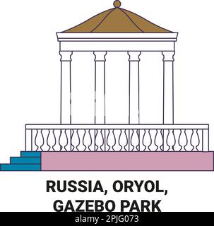 Russie, Oryol, Gazebo Park Voyage illustration vecteur Illustration de Vecteur