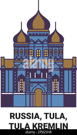 Russie, Tula, Tula Kremlin Voyage illustration vectorielle historique Illustration de Vecteur